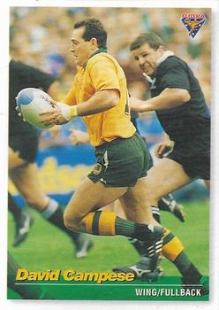 1995 Futera Rugby Union #2 David Campese Front